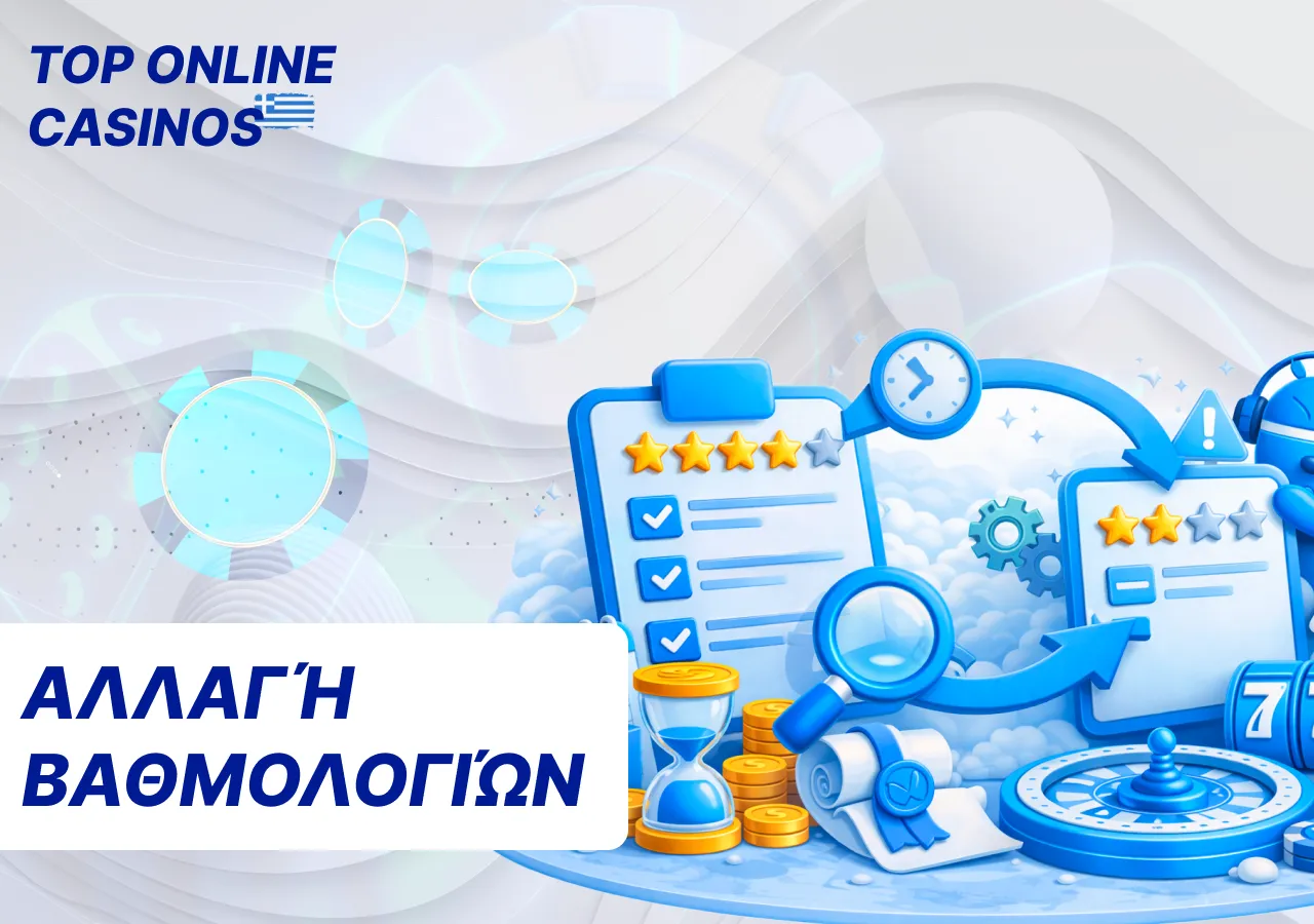 Λόγοι για τους οποίους οι βαθμολογίες καζίνο ενδέχεται να αλλάζουν με τον χρόνο.